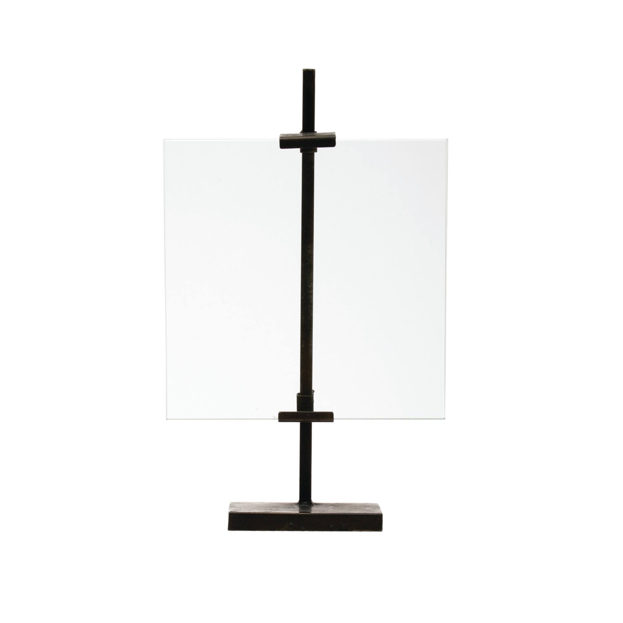 Hello Honey® Black Adjustable Metal Stand & Glass 10" x 16.75" Floating Photo Frame